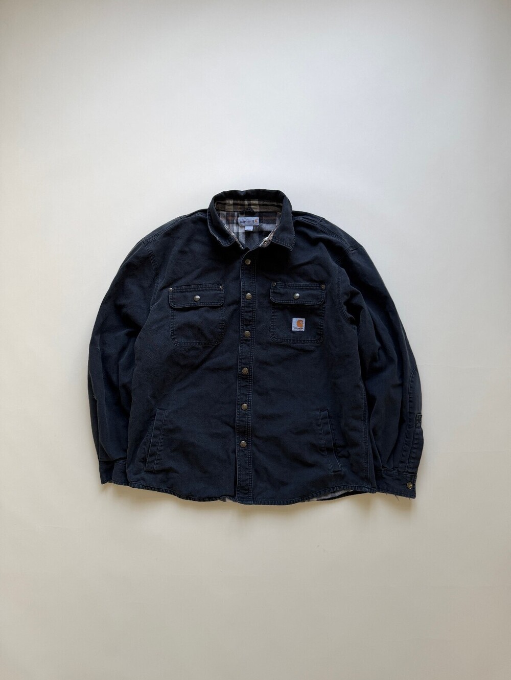 Carhartt black lined button closure Jacket